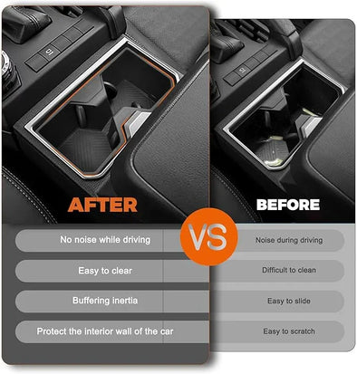 thumbnail image 2 of AOTEMILK Cup Holder Insert For Toyota 4Runner 2010-2022 - Center Console Drink Holder (Black Rubber) 2 of 4