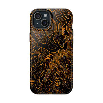 iPhone Magsafe Case - Badlands Topographic Design