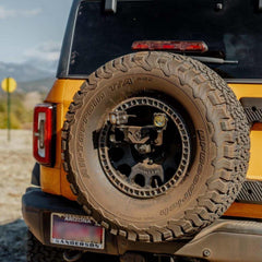 KC HiLiTES Spare Tire Carrier Chase Light Bracket Kit - 2021+ Bronco (non-Raptor) - StickerFab