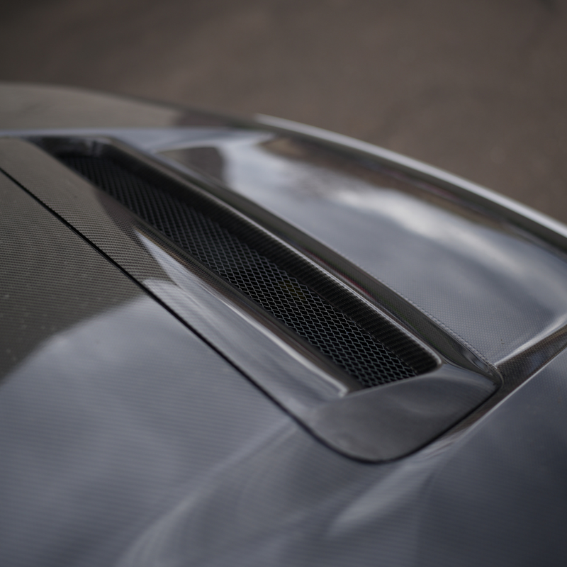 JDMuscle [22-25 WRX] Carbon Fiber FMIC Reverse Hood Scoop