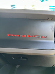 BRONCO Dash Letter Inserts - 2021+ Bronco