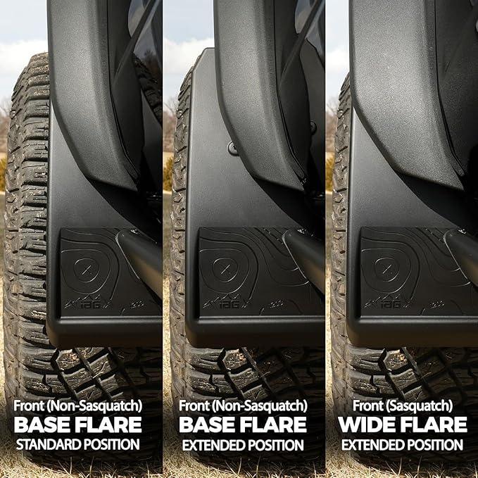Iag Raptor Sticker IAG Trail Shield Adjustable Mud Flaps fits 2021+ Bronco (non Raptor ...