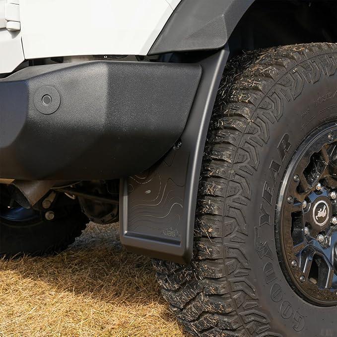 Iag Raptor Sticker IAG Trail Shield Adjustable Mud Flaps fits 2021+ Bronco (non Raptor ...