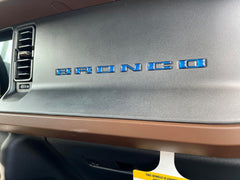 BRONCO Dash Letter Inserts - 2021+ Bronco