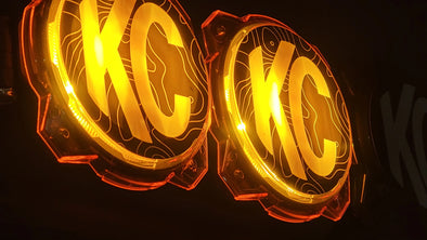 KC HiLITES Pro6 / Titan Gravity Light Cover Topo Overlays (Pair