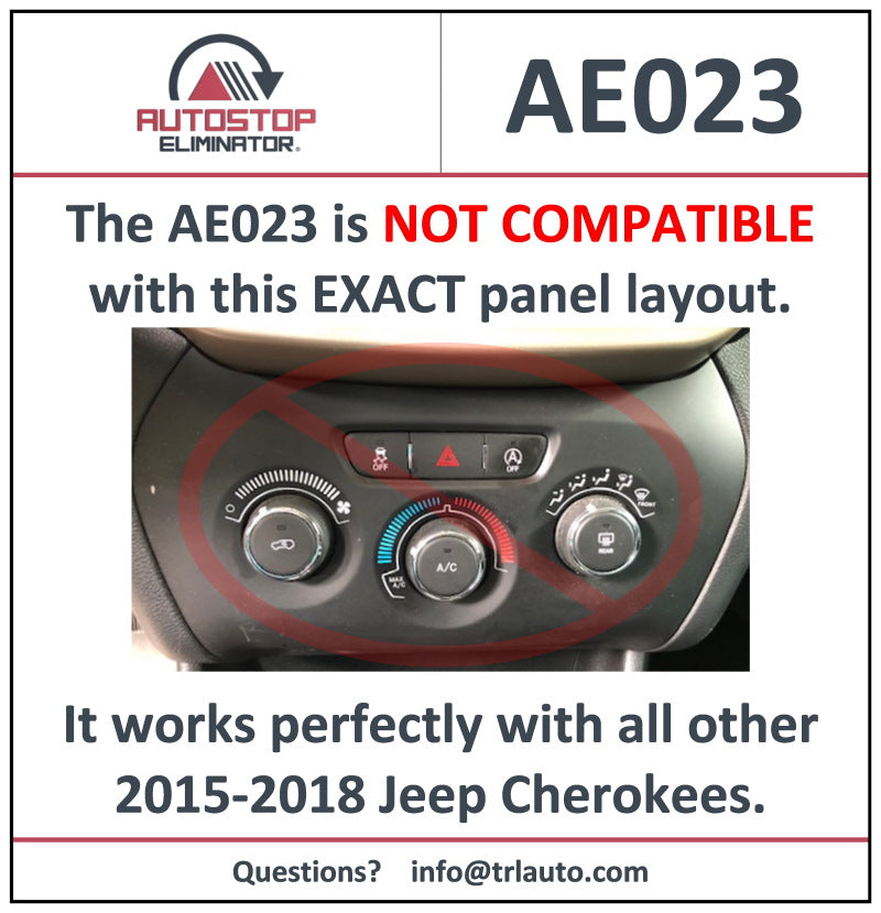 2015-2018 Jeep Cherokee Autostop Eliminator