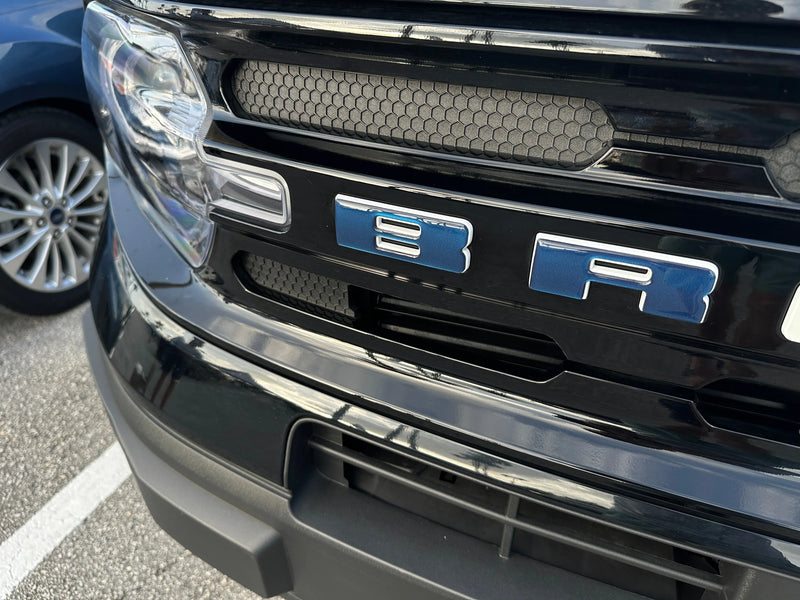 Front Grille Letters Overlays - 2021+ Bronco Sport
