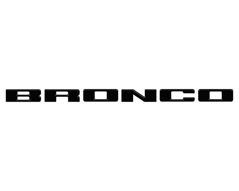 Front Grille Letters Overlays - 2021+ Bronco Sport