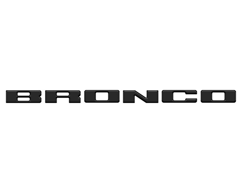 Front Grille Letters Overlays - 2021+ Bronco Sport