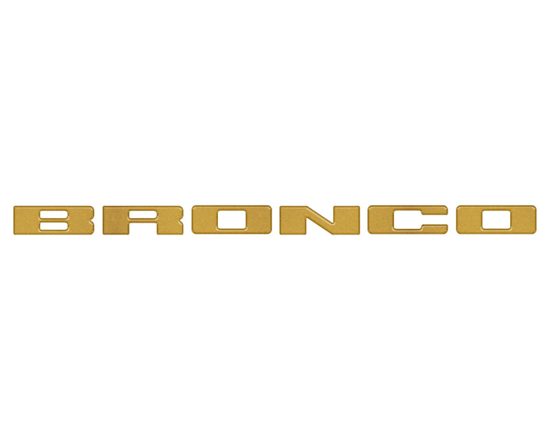 Front Grille Letters Overlays - 2021+ Bronco Sport