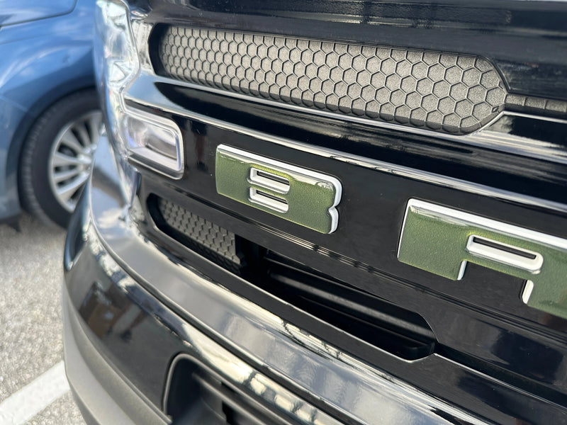 Front Grille Letters Overlays - 2021+ Bronco Sport