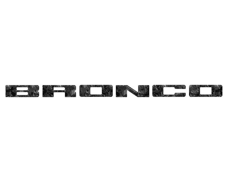 Front Grille Letters Overlays - 2021+ Bronco Sport