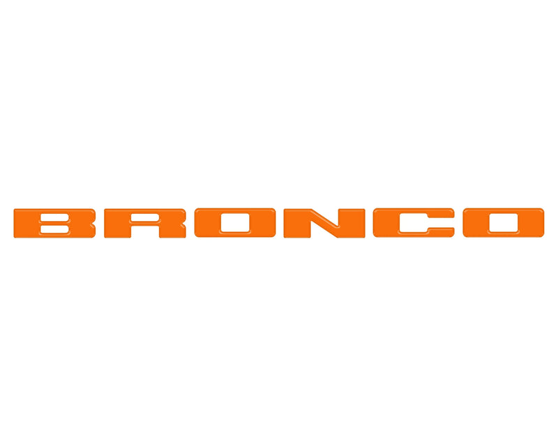 Front Grille Letters Overlays - 2021+ Bronco Sport