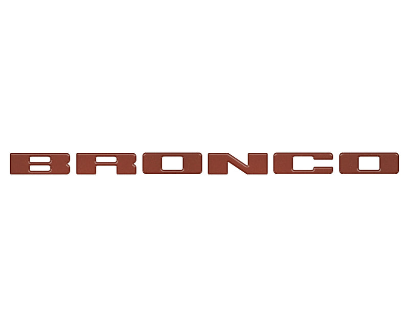 Front Grille Letters Overlays - 2021+ Bronco Sport