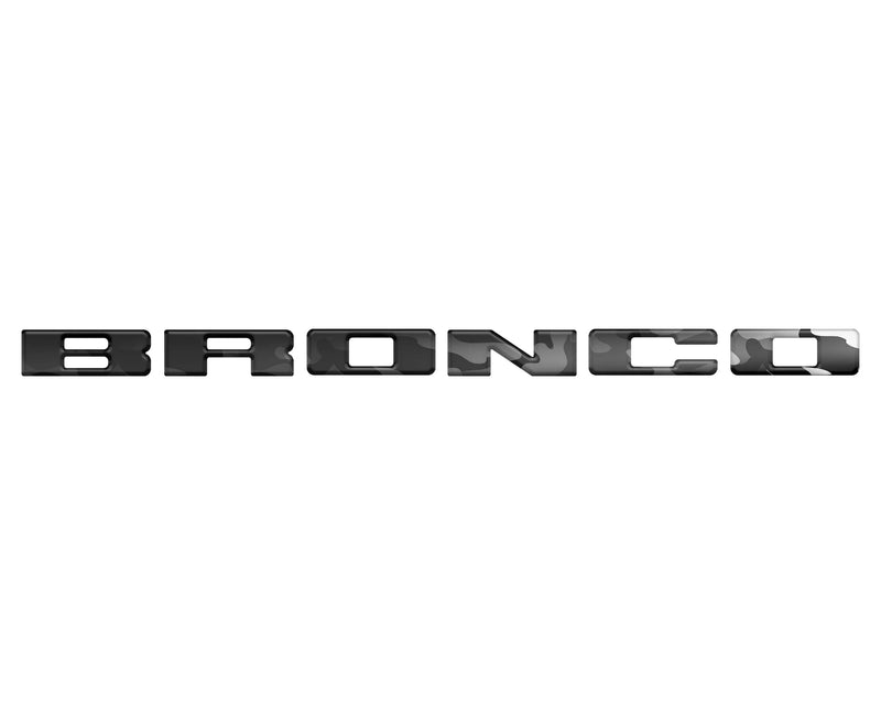 Front Grille Letters Overlays - 2021+ Bronco Sport