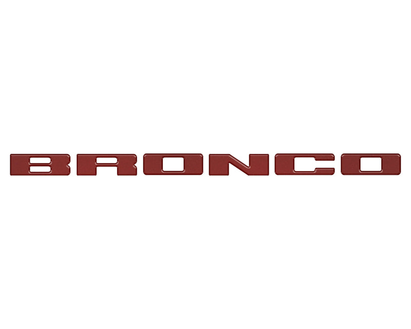 Front Grille Letters Overlays - 2021+ Bronco Sport