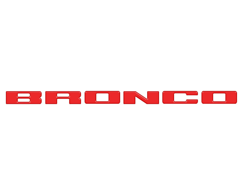 Front Grille Letters Overlays - 2021+ Bronco Sport