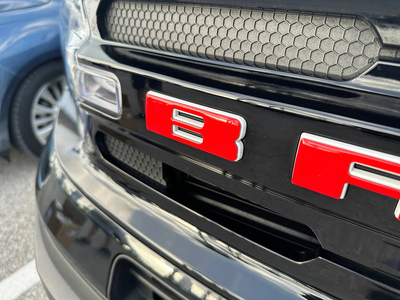 Front Grille Letters Overlays - 2021+ Bronco Sport