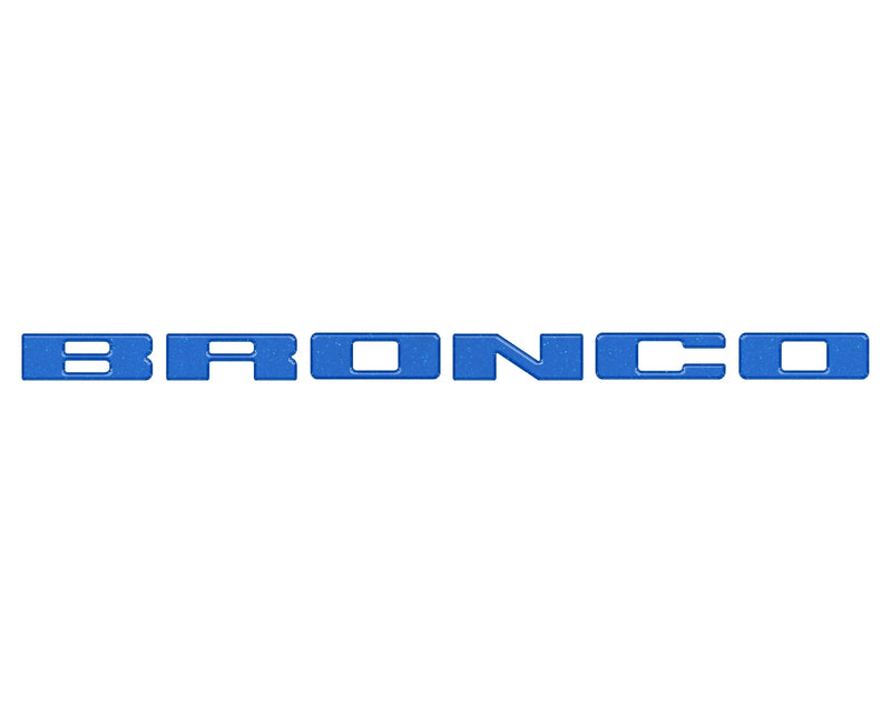 Front Grille Letters Overlays - 2021+ Bronco Sport