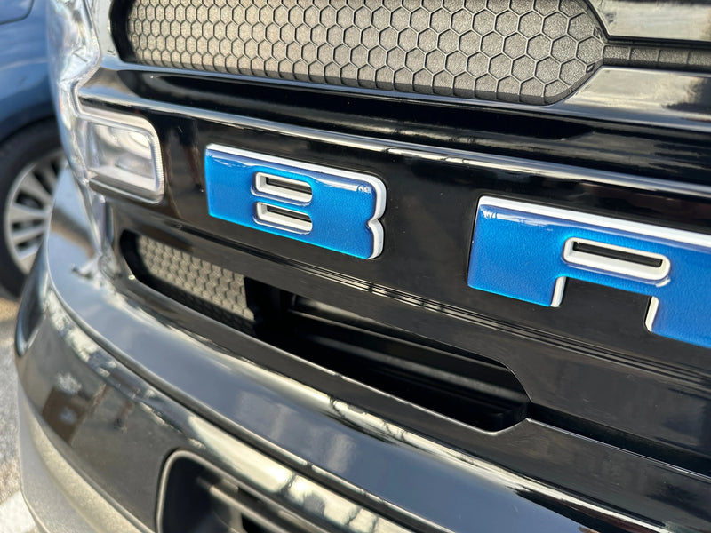 Front Grille Letters Overlays - 2021+ Bronco Sport