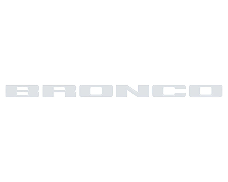 Front Grille Letters Overlays - 2021+ Bronco Sport