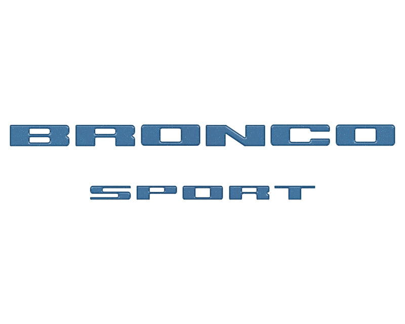 Rear Liftgate Letter Overlays - 2021+ Bronco Sport