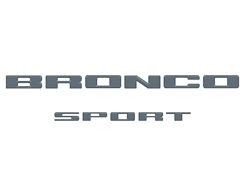 Rear Liftgate Letter Overlays - 2021+ Bronco Sport