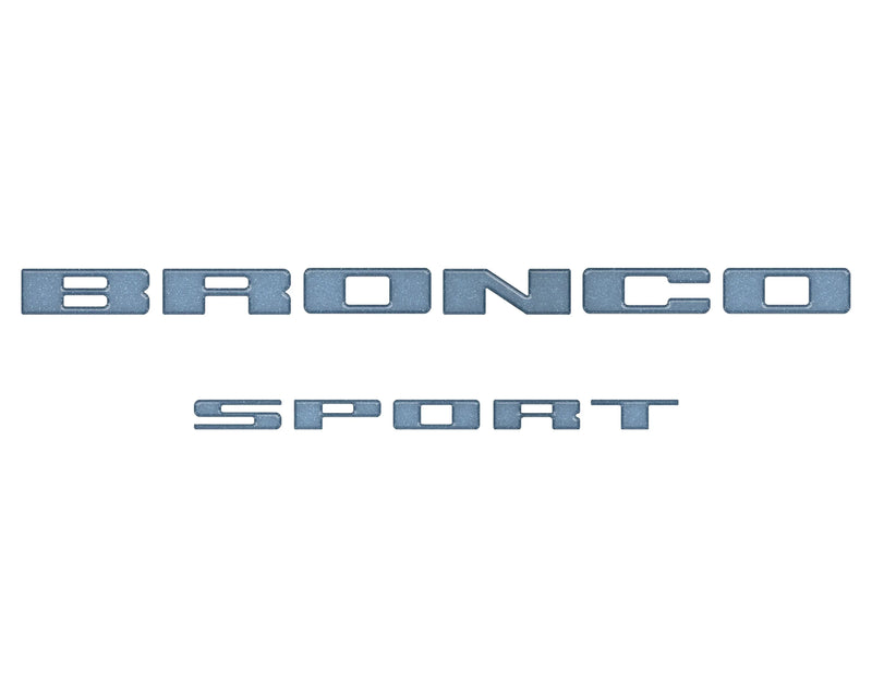 Rear Liftgate Letter Overlays - 2021+ Bronco Sport