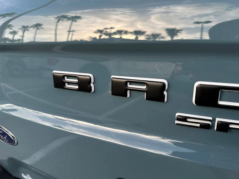 Rear Liftgate Letter Overlays - 2021+ Bronco Sport