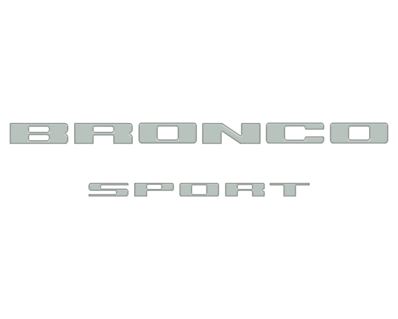 Rear Liftgate Letter Overlays - 2021+ Bronco Sport