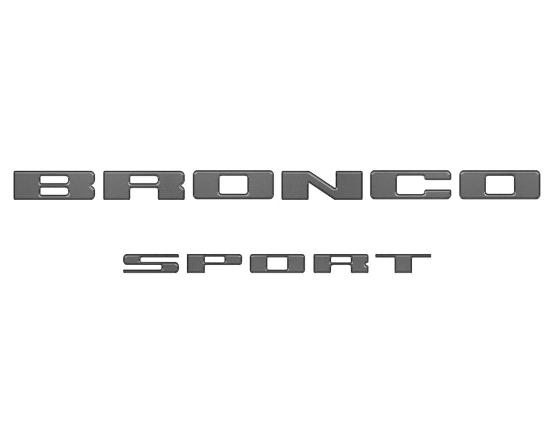 Rear Liftgate Letter Overlays - 2021+ Bronco Sport