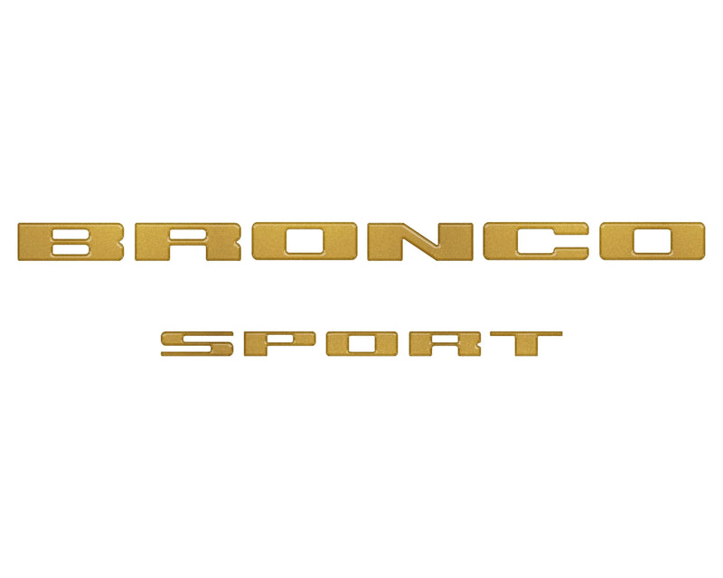 Rear Liftgate Letter Overlays - 2021+ Bronco Sport