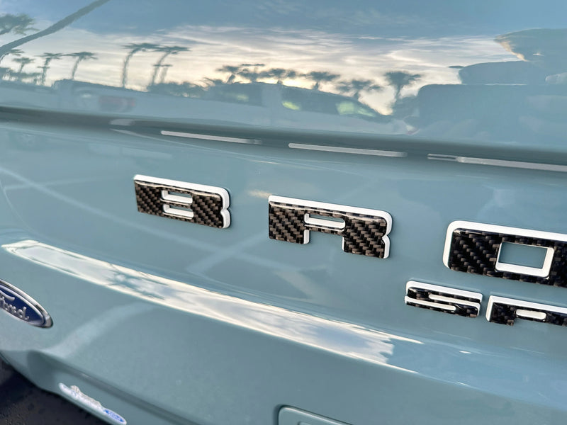 Rear Liftgate Letter Overlays - 2021+ Bronco Sport