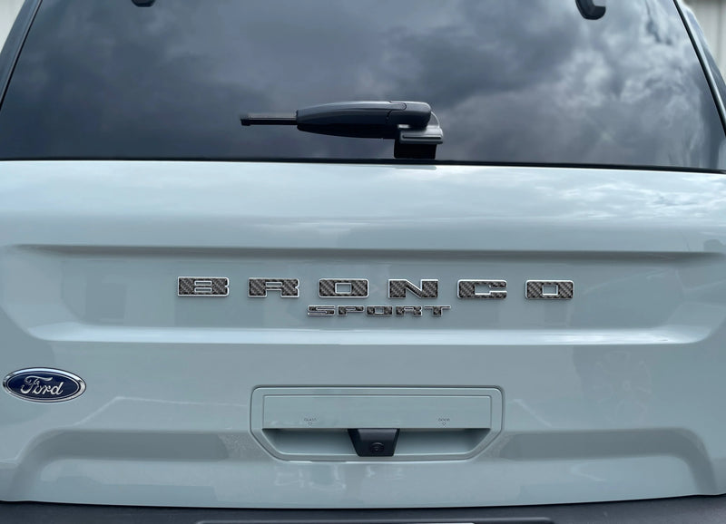 Rear Liftgate Letter Overlays - 2021+ Bronco Sport