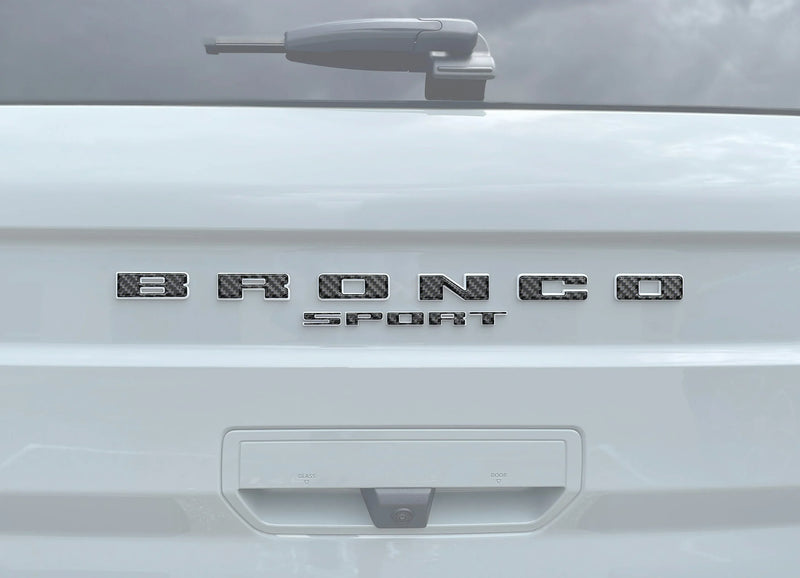 Rear Liftgate Letter Overlays - 2021+ Bronco Sport