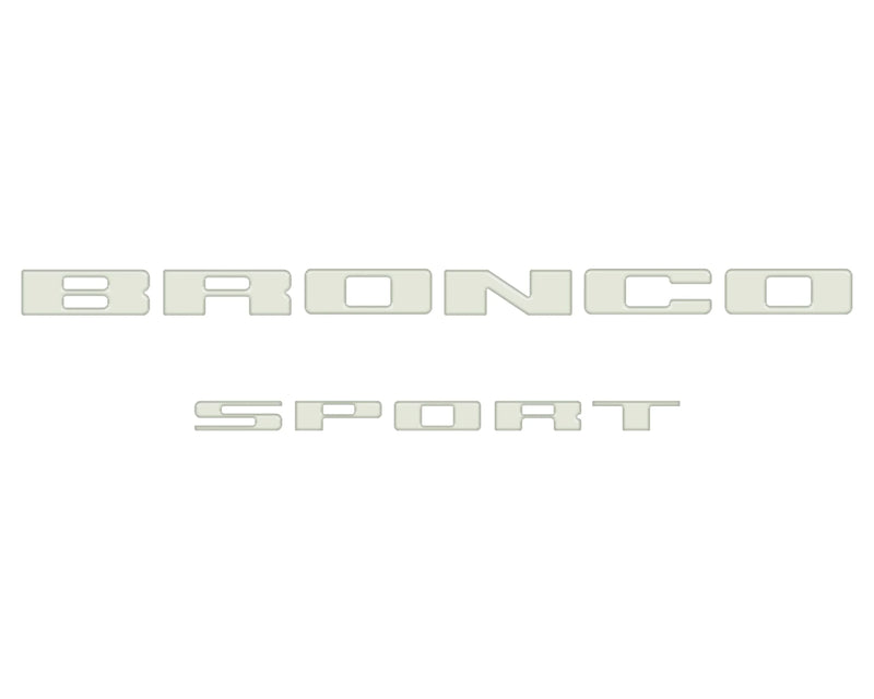 Rear Liftgate Letter Overlays - 2021+ Bronco Sport