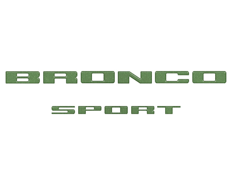 Rear Liftgate Letter Overlays - 2021+ Bronco Sport