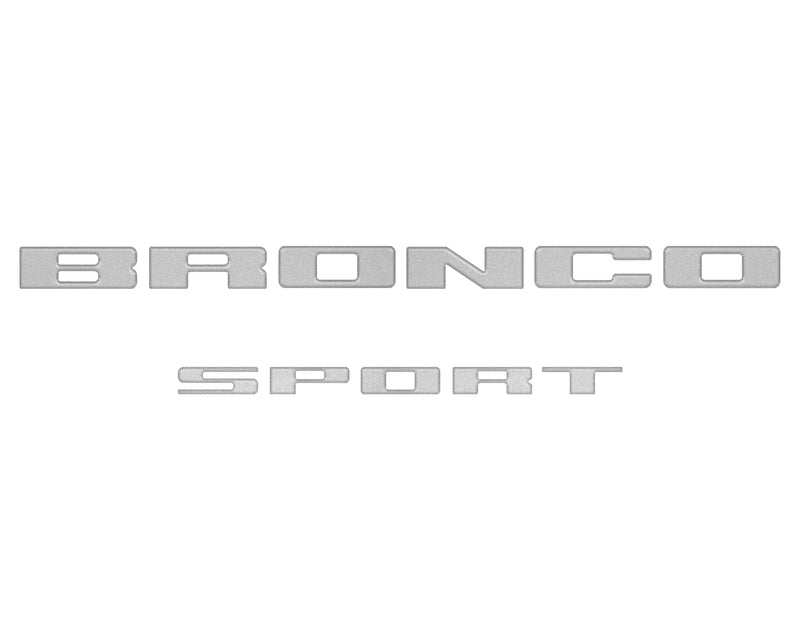 Rear Liftgate Letter Overlays - 2021+ Bronco Sport