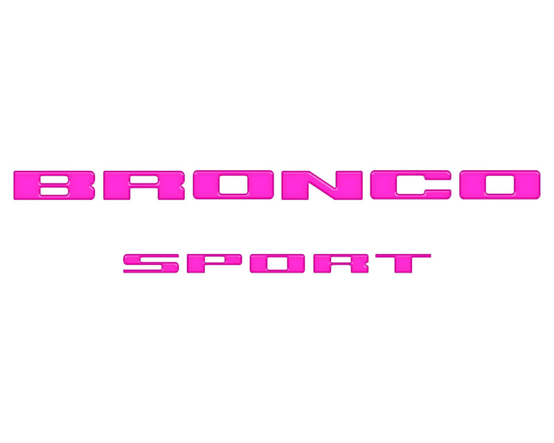 Rear Liftgate Letter Overlays - 2021+ Bronco Sport