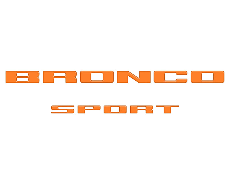 Rear Liftgate Letter Overlays - 2021+ Bronco Sport