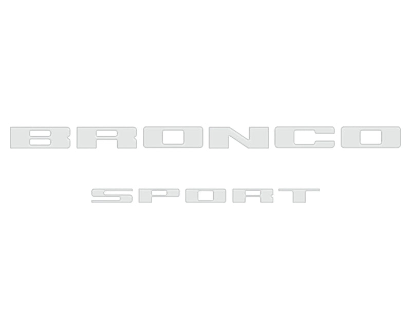 Rear Liftgate Letter Overlays - 2021+ Bronco Sport