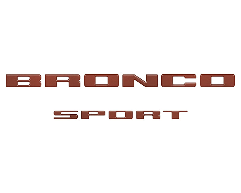 Rear Liftgate Letter Overlays - 2021+ Bronco Sport