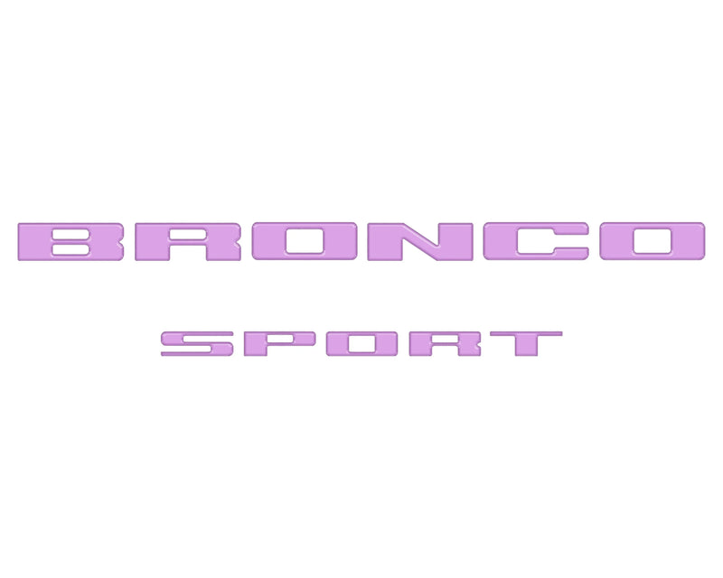 Rear Liftgate Letter Overlays - 2021+ Bronco Sport