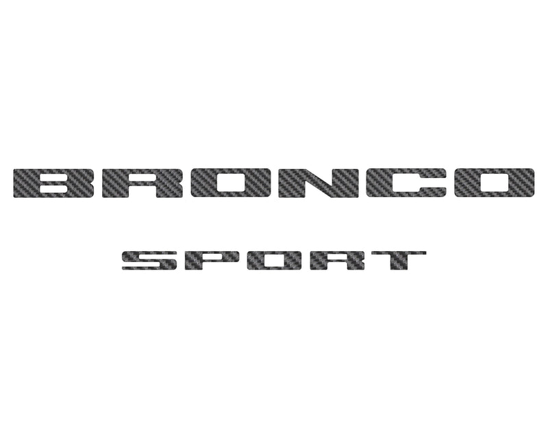 Rear Liftgate Letter Overlays - 2021+ Bronco Sport