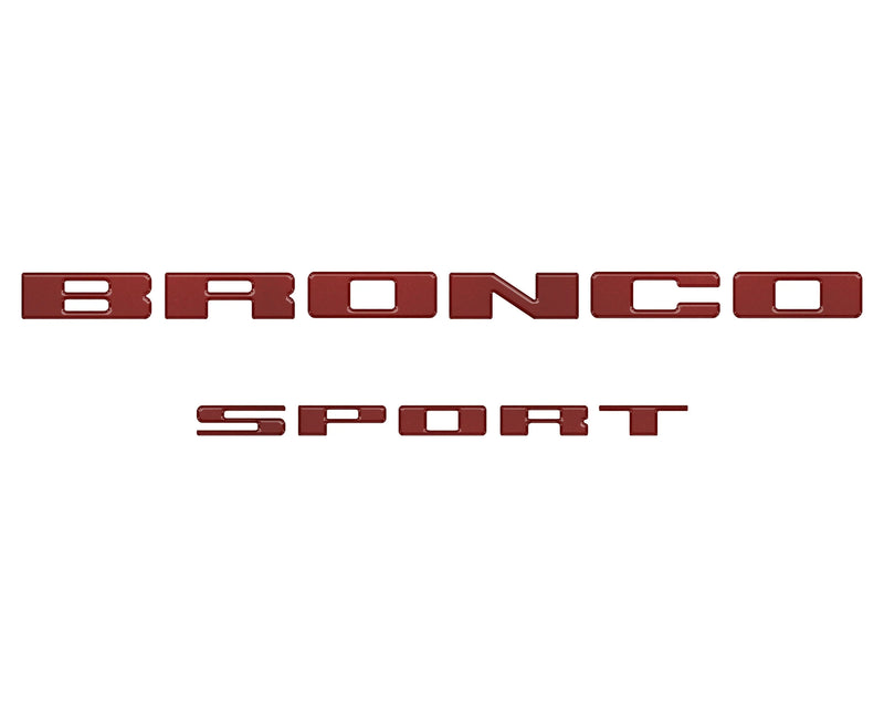 Rear Liftgate Letter Overlays - 2021+ Bronco Sport