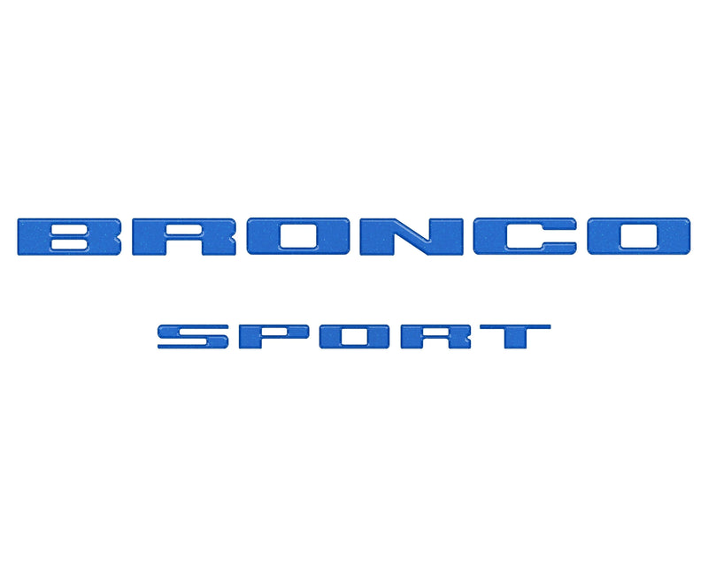 Rear Liftgate Letter Overlays - 2021+ Bronco Sport