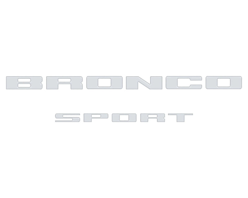 Rear Liftgate Letter Overlays - 2021+ Bronco Sport