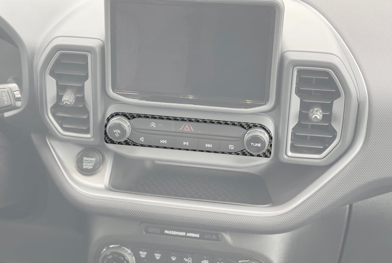 Domed Radio Accent Overlay - 2021-2024 Bronco Sport