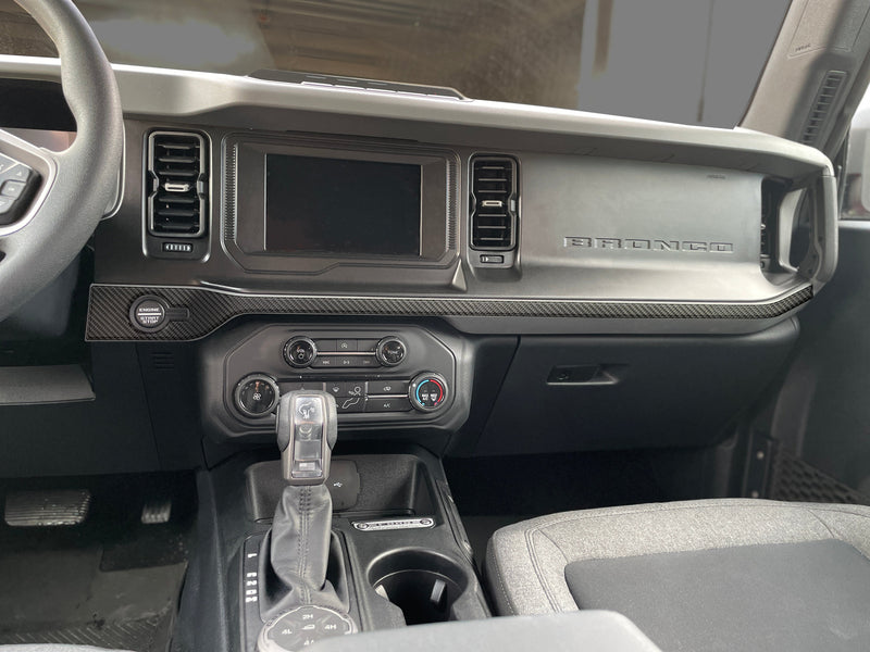 Domed Center Dash Accent Overlays - 2021+ Bronco