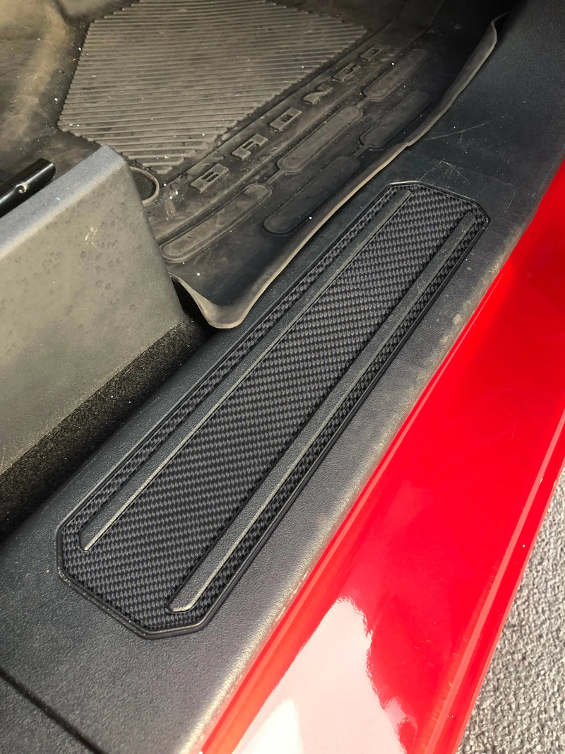 Domed Door Sill Plate Overlays - 2021+ Bronco